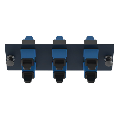 PANDUIT - Placa Acopladora de Fibra Óptica / 6 Conectores SC Simplex / Monomodo OS1/OS2 / Color Azul / Snap-In