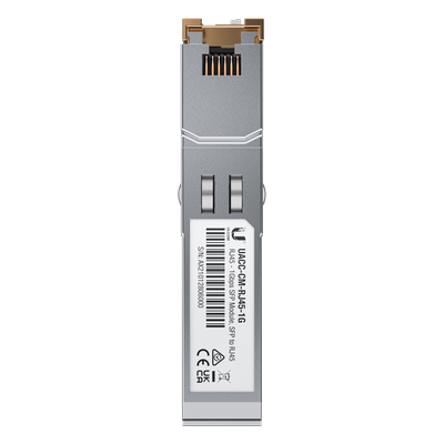 UBIQUITI - Módulo Transceptor SFP a RJ45 / 1000BASE-T / 1 Gbps / Alcance 100 m (328 ft) / Cobre Ethernet