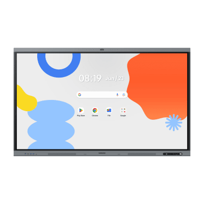SAMSUNG ELECTRONICS - Pantalla Interactiva WAFX-P Series 75" 4K UHD 3840x2160 / Android 15 EDLA / Octa-core CPU / 48MP Cámara Integrada / 8 Micrófonos Far-Field / 50 Puntos Touch IR / WiFi 6 / 16GB RAM / 128GB Storage