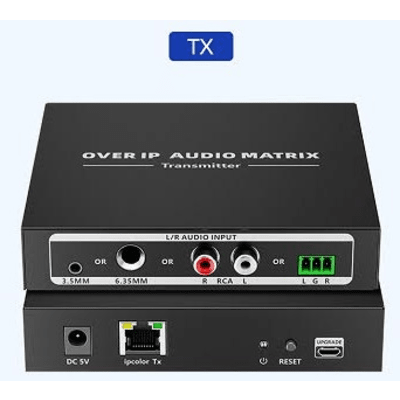 EPCOM TITANIUM - Transmisor Extensor Matriz de Audio IP TT-MOIP-A | HDMI sobre IP | Conexión Uno a Uno, Uno a Muchos y Muchos a Muchos | Distancia 120m Cat6/6A/7 | Múltiples Interfaces de Audio | Protección ESD y Rayos