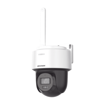 HIKVISION - [FlexVu]  Domo PT IP 4 Megapixel / Lente 4 mm  / Dual Light (30 mts IR + 30 mts Luz Blanca) / ACUSENSE / Autoseguimiento en Humanos / IP66 / Micrófono y Bocina Integrado (Audio de Dos Vías) / Micro SD / Incluye Montaje de Pared o Techo