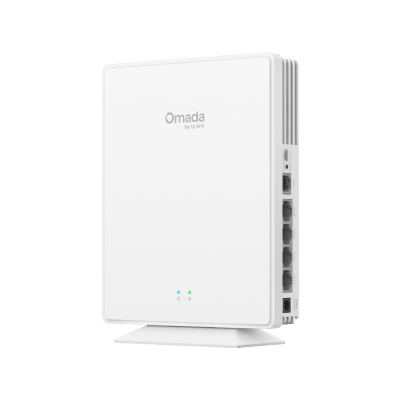 TP-LINK - Access Point Wi-Fi 6 GPON Desktop / AX1800 1.8 Gbps / 4 Puertos Gigabit + 1 FXS / Gestión Omada Unificada / Cobertura 140 m² (1500 ft²) / Hasta 120 Clientes / MU-MIMO 2x2 / OFDMA