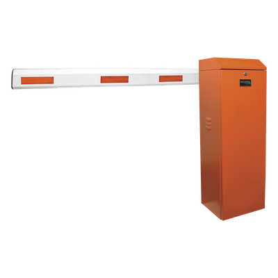 ACCESSPRO - Kit de Barrera Vehicular Izquierda Color Naranja y Brazo de 3 m