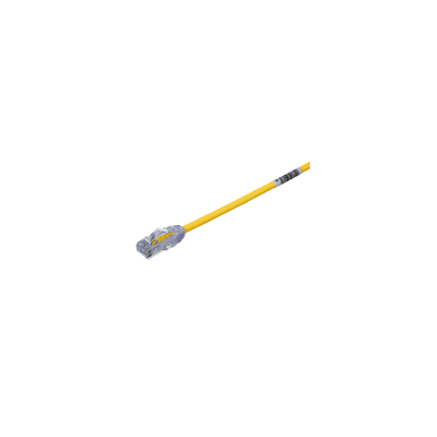 PANDUIT - Cable de Parcheo UTP Cat6A, CM/LSZH, Diámetro Reducido (28AWG), Color Amarillo, 1.52 Metros (5 Pies)