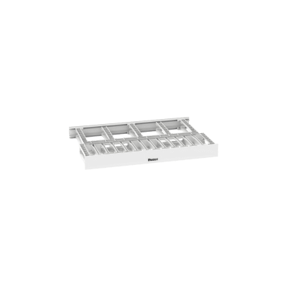 PANDUIT - Organizador de Cables Horizontal NetManager de Alta Densidad, Doble (Frontal y Posterior), Para Rack de 19in, 1UR, Color Blanco