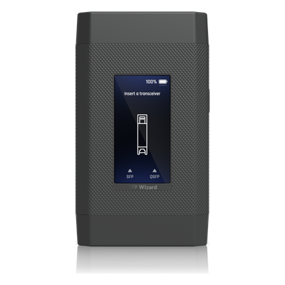 UBIQUITI - Reprogramador y Probador Portátil / SFP/SFP+/SFP28/QSFP+/QSFP28 / Pantalla Táctil 1.9" / BLE / Batería Li-Ion 300 mAh