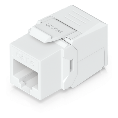 UBIQUITI - Keystone Jack / Cat6 / Terminación IDC / Snap-In / 12 Piezas