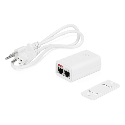 UBIQUITI - Adaptador PoE / Gigabit 10/100/1000 Mbps / 24 VDC 0.3 A / Protección ESD / 72 x 45 x 33 mm / Interior
