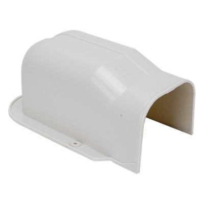 THORSMAN - Terminal a pared / 4 canales / PVC rígido blanco / -20°C a 75°C / 3.28 pies por canaleta