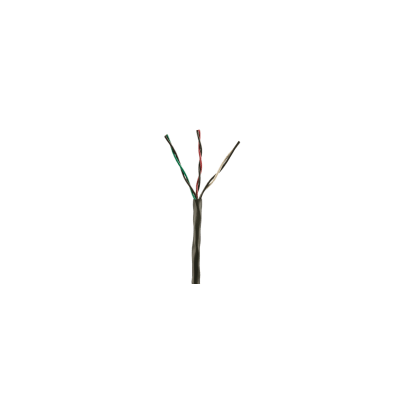 PANDUIT - Bobina de Cable de Cobre de 3 Pares Clase 4 Para Sistemas FMPS, 16 AWG, Sin Blindaje, CMR (Riser), Uso Interior/Exterior, Color Negro, Carrete de 609 metros