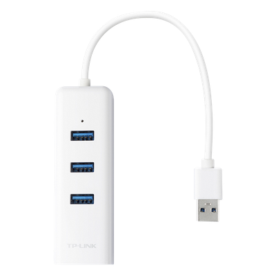 TP-LINK - Adaptador de red / USB 3.0 a RJ45 / 3 puertos USB 3.0 / Gigabit Ethernet / 96x23x31 mm