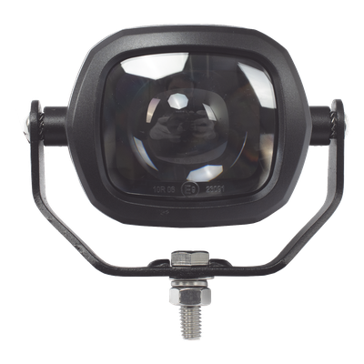 ECCO - Señalizador LED para Montacargas / Flecha de Dirección Azul Móvil / 12-80 V CC / Carcasa Aluminio y Policarbonato / Certificaciones CE, R10, UL, RoHS