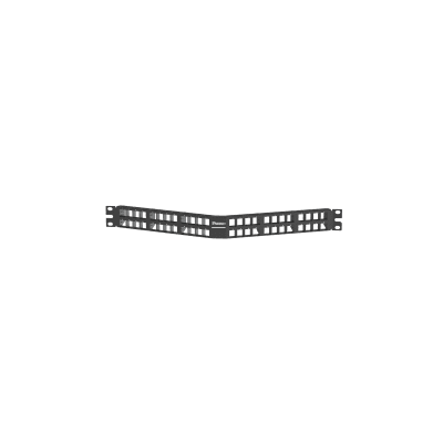 PANDUIT - Panel de Parcheo Modular Keystone (Sin Conectores), Angulado, de 48 Puertos, 1UR