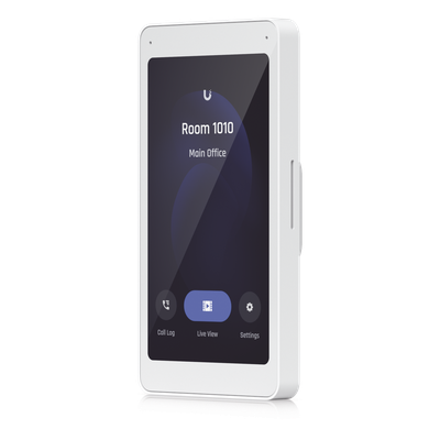 UBIQUITI - Monitor de Intercomunicador IP / Pantalla Táctil 5" / PoE / Ethernet 10/100 Mbps / Montaje en Pared / 300 Nits / Audio Bidireccional