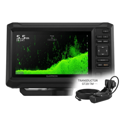 GARMIN - Plotter de Navegación ECHOMAP™ UHD2 de 7" / Incluye transductor GT20-TM / WVGA TN 6.1" / Resolución 800x480 / IPX7 / 500 W de Potencia / CHIRP de Baja, Media y Alta Frecuencia / ClearVü / Compatible con BlueChart y Navio