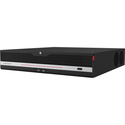 HIKVISION -  [AcuSeek] NVR 12 Megapixel (4K) / 16 Canales IP / 8 Bahías de Disco Duro / 2 Tarjetas de Red / Soporta RAID / HDMI en 4K / Soporta POS / Reconocimiento Facial / Bases de Datos / Hasta 100,000 Fotografías / AcuSearch