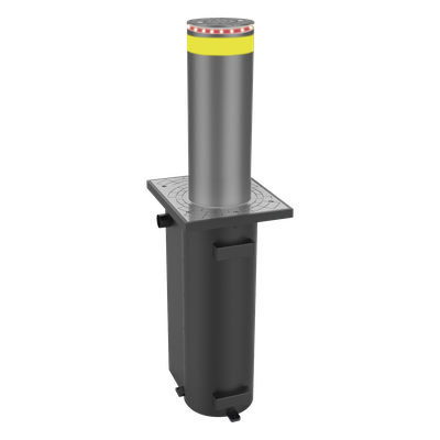 ACCESSPRO - Bolardo Hidráulico / Diámetro 275 mm / Elevación 600 mm / Resistencia Impacto 300,000 J / 120 Ciclos/Hora / Bomba Italiana Integrada