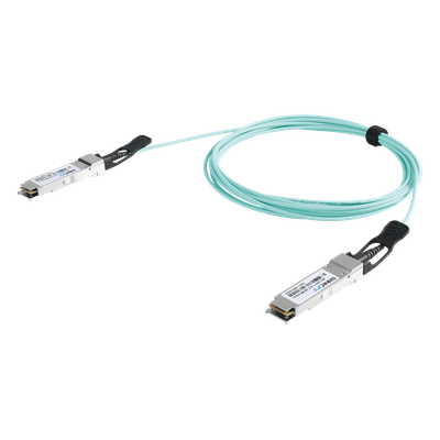 LINKEDPRO - Cable AOC QSFP+ / 40 Gbps Full Duplex / 3 m (9.8 ft) / Plug-and-Play / Baja Latencia / Multi-Marca