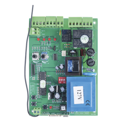 ACCESSPRO - Tarjeta de Control Electrónico / Motor Corredizo 1200 RPM / Pantalla LCD / Conectividad Inalámbrica / IP44 / 110-120 VCA