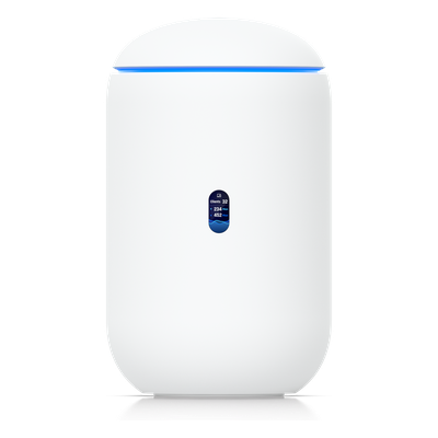UBIQUITI - Cloud Gateway de Escritorio / Wi-Fi 7 6 Flujos / Banda 6 GHz / Switch 4 Puertos 2.5GbE / PoE / 10G SFP+ / 64 GB microSD / 300 Clientes