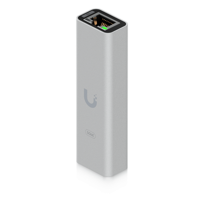 UBIQUITI - Adaptador USB-C a Ethernet / 5 GbE RJ45 / Indicador de Actividad LAN / Compatible con Mac, Windows y Linux / Construcción en Aluminio y Policarbonato / 38 g (1.3 oz)