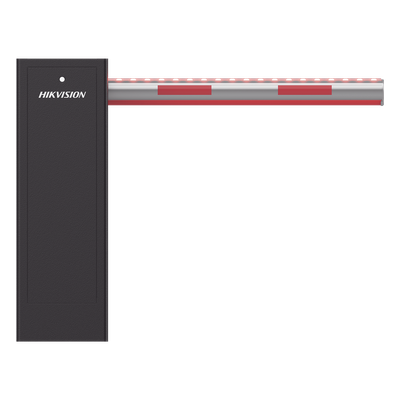 HIKVISION - Barrera Vehicular Automática / Brazo Iluminado 4 m (13.1 ft) / Apertura 3 s / Motor Brushless DC / 5,000,000 MCBF / Apertura Manual por Pérdida de Energía / Anti-Golpe Vehicular