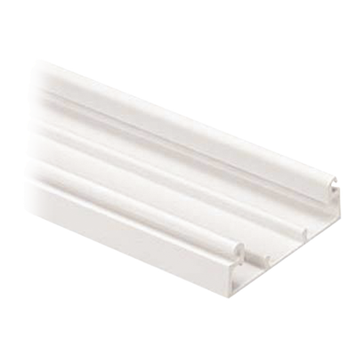 PANDUIT - Base para Canaleta / PVC Rígido / 60.3 x 18.5 x 2400 mm / UL94V-0 / Diseño Dos Caras / Color Blanco Mate