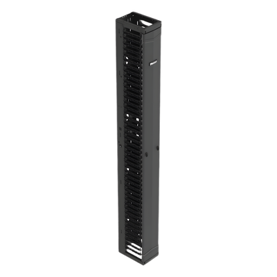PANDUIT - Organizador Vertical de Cables / Alta Densidad / 45 U / Ancho 8 in / Diseño Simple Frontal / ABS y Acero / Negro