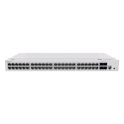 HUAWEI - Switch PoE Administrable / 48 Puertos Gigabit / 4 Puertos 10GE SFP+ / PoE Perpetuo 380W / 176 Gbps / Capa 2