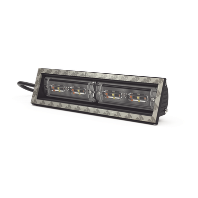 ECCO - Luz direccional cubierta de ventana / 12-24 Vcc / 2 cabezales dual color / Rojo/Claro/Azul/Claro / 1.7A / 2 x 7.8 x 1.5 in