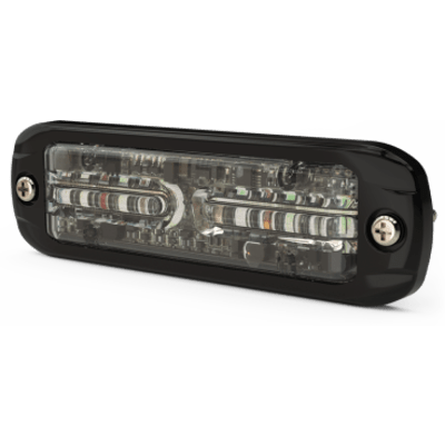 ECCO - Luz de Advertencia LED / Dual Color Rojo/Blanco / 12 LEDs / Montaje Superficie / 12-24 V / 69 Patrones / Ultra Delgada