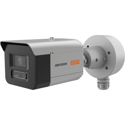 HIKVISION - Bala IP 8 Megapixel / Lente Mot. 2.7 a 13.5 mm / Polimero Anticorrosivo (Ideal para Zonas Costeras o Alta Salinidad) / ColorVu / Dual Light (50 mts IR + 50 mts Luz Blanca) / WDR 130 dB / Exterior IP68 / IK10