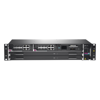 TP-LINK - OLT Modular GPON / 4096 ONUs / 6 SFP+ 10G y 2 RJ45 Uplink / Fuente Redundante AC/DC / Cloud