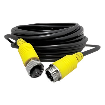 EPCOM - Cable Extensor para Videovigilancia Móvil / 7 m (23 ft) / Conector Aviación / Video Audio Voltaje / Analógico y AHD / 5.5 mm