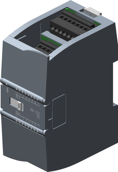 SIEMENS - Módulo Digital de Salida SM 1222 / 16 DO 24V DC / Transistor 0.5A / Protección IP20 / Aprobaciones Internacionales / Potencial de Calentamiento Global 68.6 kg CO2