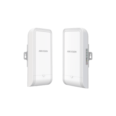 HIKVISION - Kit Punto de Acceso (AC) PTP y PTMP en 5 GHz / PoE / Hasta 867 Mbps / Salida PoE (alimenta una camara) / Antena Sectorial de H: 50° / MIMO 2X2 / 12 dBi de Ganancia / Uso en Exterior / Administración Gratuita desde la Nube