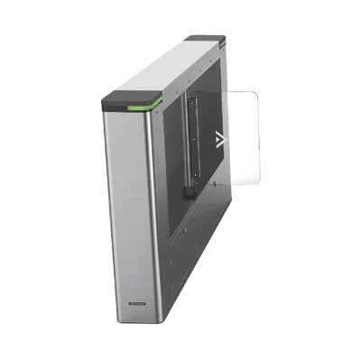 HIKVISION - Torniquete IZQUIERDO con Sistema de Descarga Electrostatica ESD / Carril de 65 cms / Incluye Lector de Tarjeta /  6,000,000 MCBF / Administrable por software / Requiere Torniquete Derecho