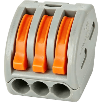 LINKEDPRO - Conector Eléctrico Push-in / 3 Vías / 32 A / 450 V / Sin Herramientas / 100 Piezas