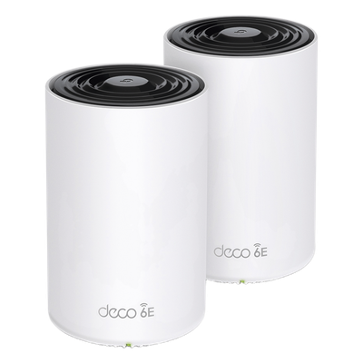 TP-LINK - Sistema Mesh Wi-Fi / Wi-Fi 6E AX5400 / Triple Banda 2.4/5/6 GHz / 3 Puertos Gigabit WAN/LAN / 4 Antenas Internas / Gestión App Móvil