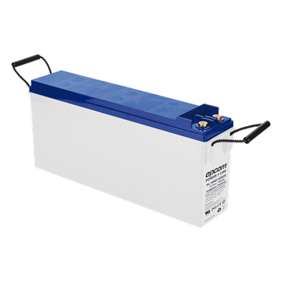 EPCOM POWERLINE - Batería de Ciclo Profundo AGM-VRLA / 12V 100Ah (10h) / Placas Gruesas Alta Densidad / Carcasa Ignífuga UL94-V0 / Terminal M8 / Baja Autodescarga / 1620A Cortocircuito