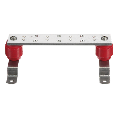 PANDUIT - Barra de Puesta a Tierra para Telecomunicaciones / 1/4in x 2in x 10in (0.64cm x 5.08cm x 25.4cm) / Cobre Estañado / 7 Posiciones / TIA-607-C