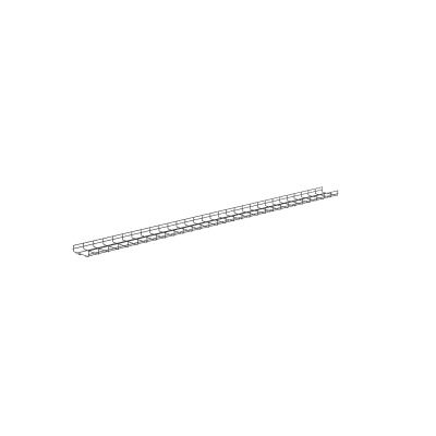 PANDUIT - Charola Wire Basket de 8 in (203 mm) de Ancho, 2 in (50 mm) de Alto, 3 m de Largo, Hasta 187 Cables Cat6, Color Negro