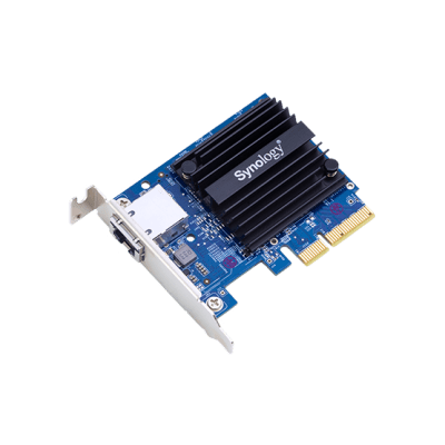 SYNOLOGY - Adaptador de Ethernet E10G18-T1 | 10 Gbps | Compatible con PCIe 3.0 y 2.0 | Autonegociación 4 u 8 Canales | Perfil Bajo y Altura Completa | Compatibilidad con Synology DSM 6.1.7 o Posterior | Certificaciones FCC, CE, BSMI | Garantía de 5 A&a