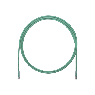 PANDUIT - Cable de Parcheo UTP, Cat6A, 24 AWG, CM, Color Verde, 0.61 Metros (2 Pies)