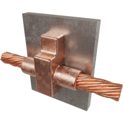 TOTAL GROUND - Molde para soldadura exotermica cable de paso vertical cal. 2  a Placa Vertical.