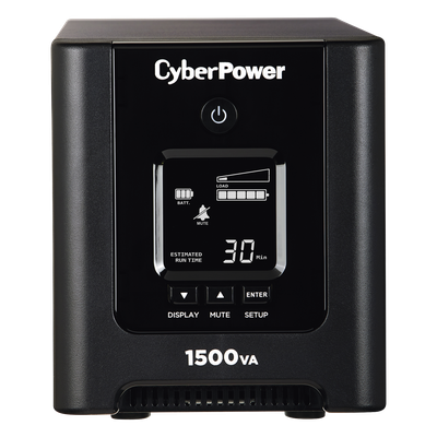 CYBERPOWER - UPS de 1500 VA/1050 W, Topología Línea Interactiva, Entrada 120 Vca NEMA 5-15P, Onda Senoidal Pura, Tipo Mini Torre, Con 8 Tomas NEMA 5-15R