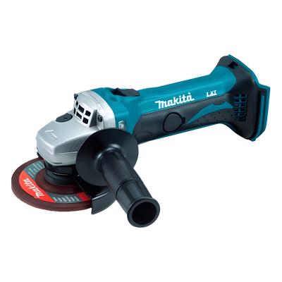 MAKITA - Esmeril Angular Inalámbrico / Disco 115 mm (4-1/2') / 11,000 RPM / 18V / Empuñadura Antideslizante / Diseño Compacto 317 mm (12.5')