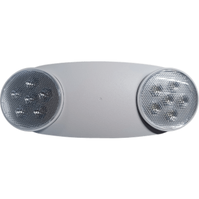 SFIRE - Luminaria de Emergencia LED / Doble Cabezal Ajustable / 230-430 Lúmenes / 120-277V Dual Voltage / 90 Minutos Autonomía / ABS 5VA Retardante de Llama