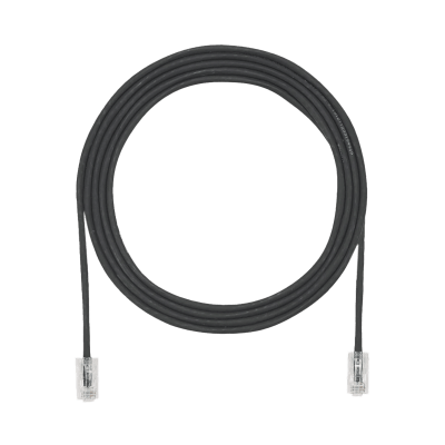PANDUIT - Cable de Parcheo UTP Cat6A, CM/LSZH, Diámetro Reducido (28AWG), Color Negro, 4 ft.