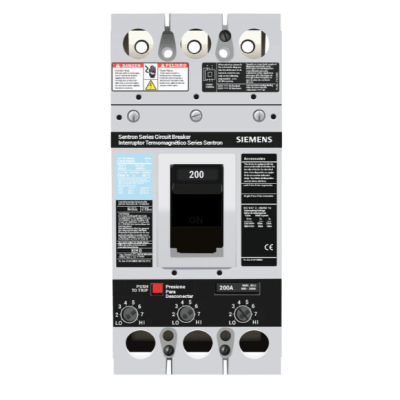SIEMENS - Interruptor Termomagnético 600V 3X200A, Con zapatas principales.
